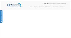 Desktop Screenshot of lifetravel.com.br